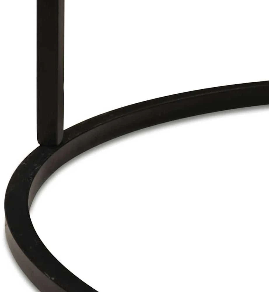 Sudediami kavos stalai 3 vnt. Juoda 54 x 54 x 40 cm
