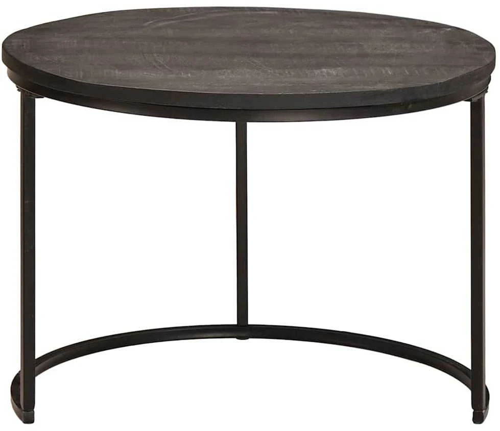 Sudediami kavos stalai 3 vnt. Juoda 54 x 54 x 40 cm
