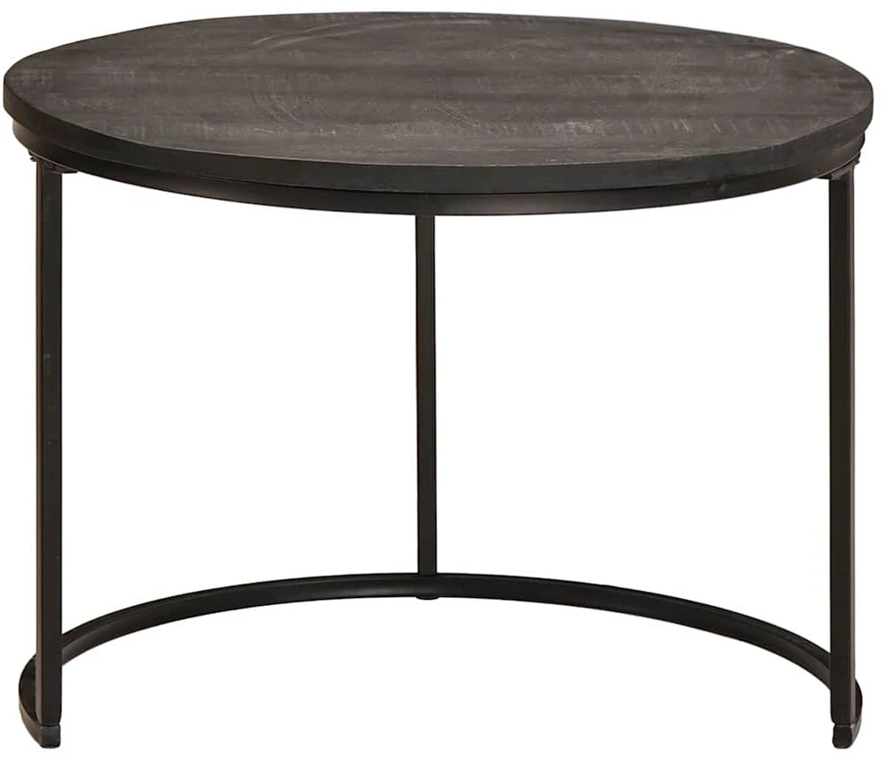 Sudediami kavos stalai 3 vnt. Juoda 54 x 54 x 40 cm