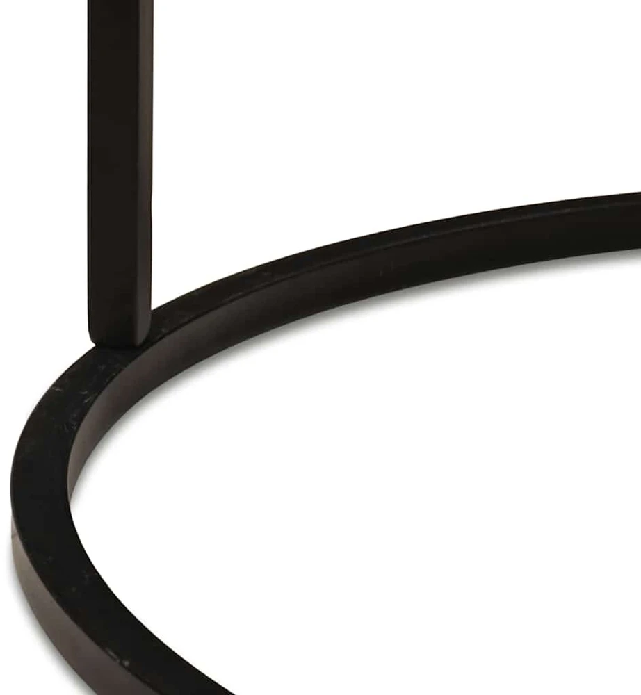 Sudediami kavos stalai 3 vnt. Juoda 54 x 54 x 40 cm