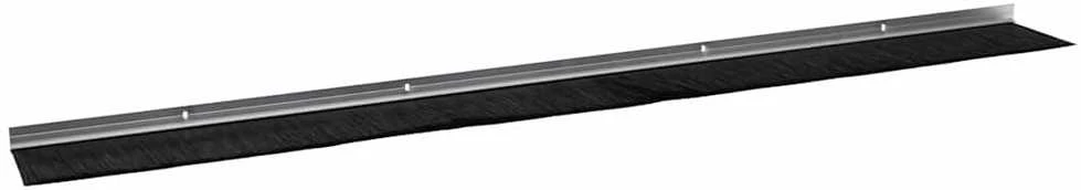 Sukabinamų durų šepetėlių sandarikliai 12 vnt. Sidabro 100 cm