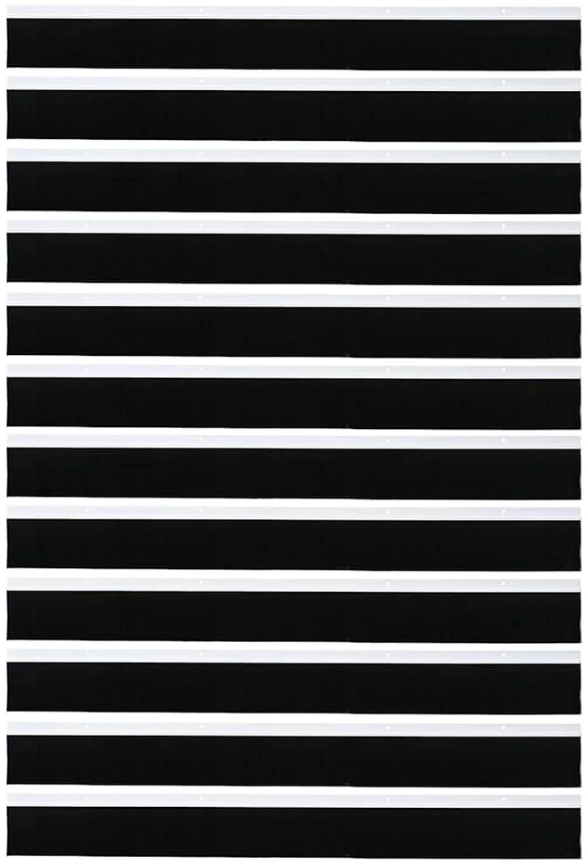 Sukabinamų durų šepetėlių sandarikliai 12 vnt. Balta 100 cm