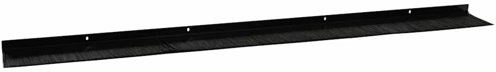 Sukabinamų durų šepetėlių sandarikliai 12 vnt. Juoda 100 cm