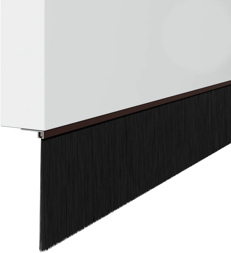 Sukabinamų durų šepetėlių sandarikliai 12 vnt. Ruda 100 cm