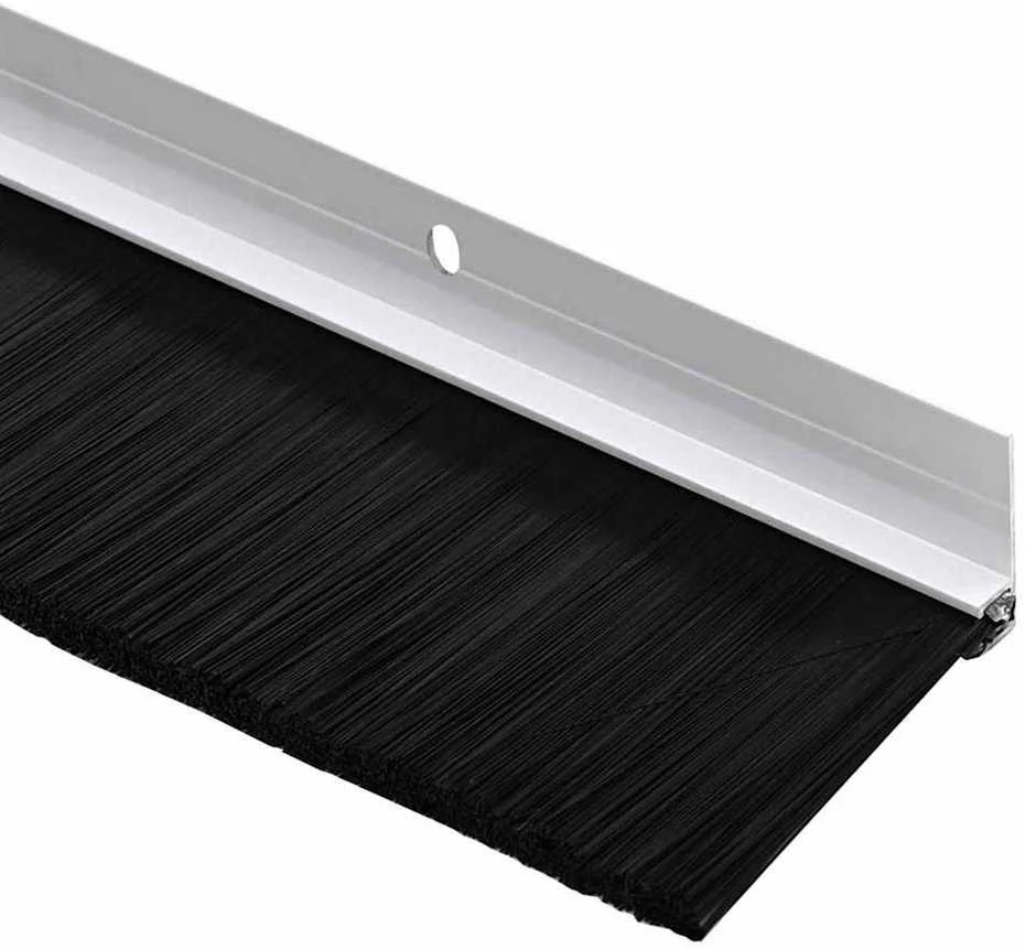 Sukabinamų durų šepetėlių sandarikliai 12 vnt. Balta 100 cm