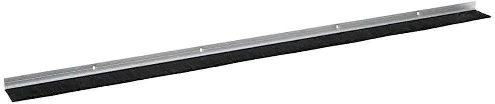 Sukabinamų durų šepetėlių sandarikliai 12 vnt. Sidabro 100 cm