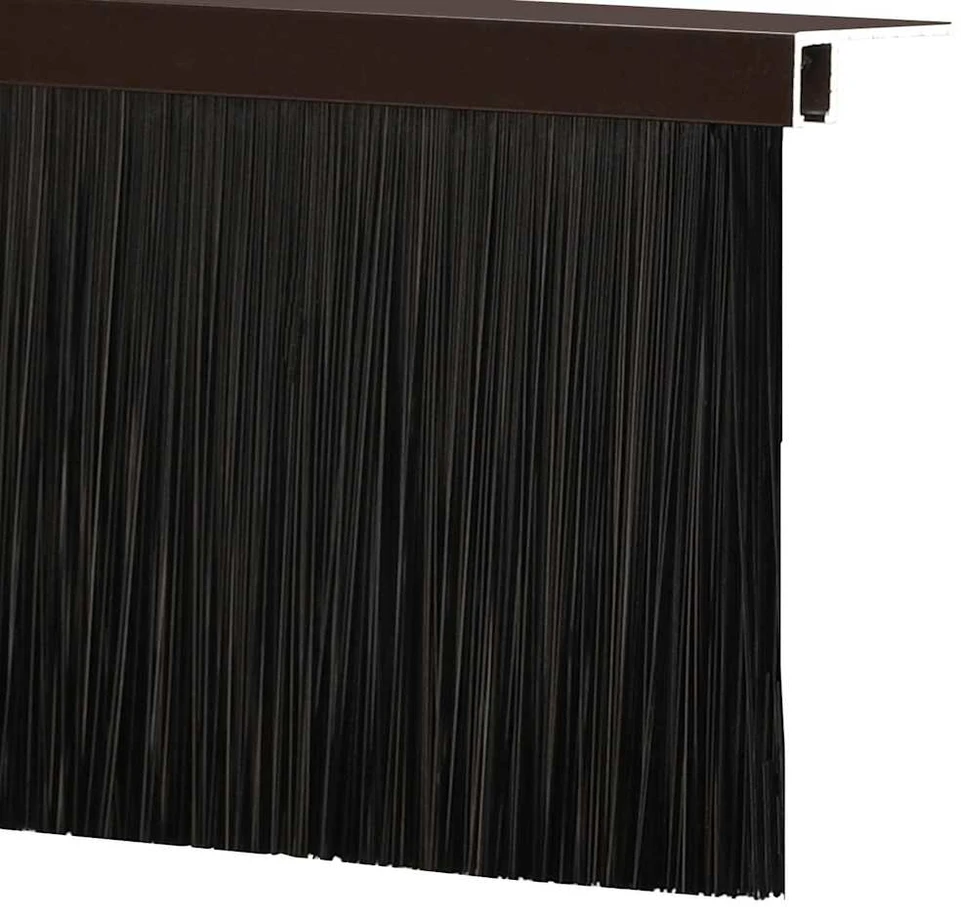 Sukabinamų durų šepetėlių sandarikliai 2 vnt. Ruda 100 cm