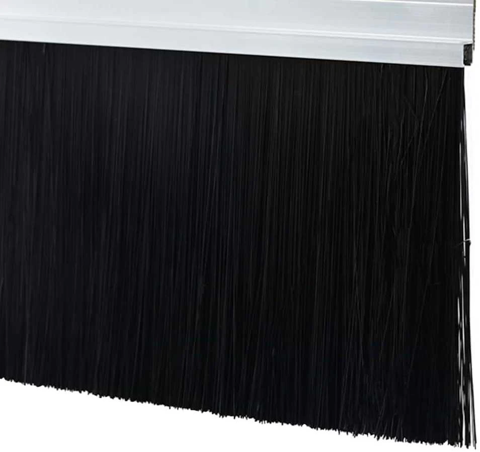 Sukabinamų durų šepetėlių sandarikliai 2 vnt. Sidabrinė 100 cm