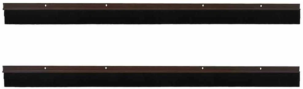 Sukabinamų durų šepetėlių sandarikliai 2 vnt. Ruda 100 cm
