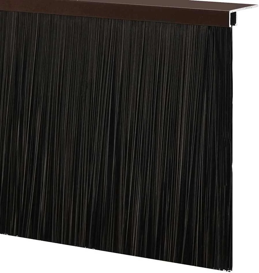 Sukabinamų durų šepetėlių sandarikliai 2 vnt. Ruda 100 cm