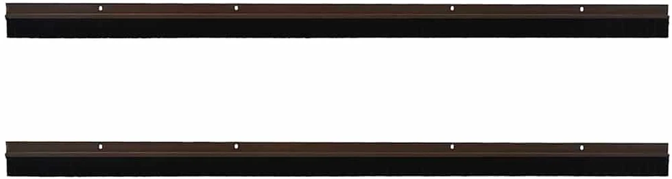 Sukabinamų durų šepetėlių sandarikliai 2 vnt. Ruda 100 cm