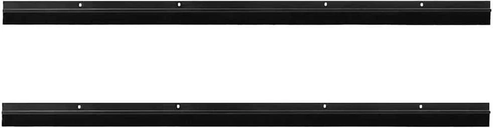 Sukabinamų durų šepetėlių sandarikliai 2 vnt. Juoda 100 cm