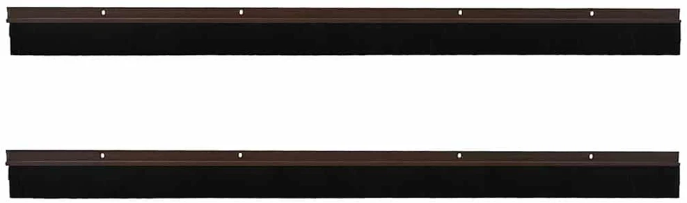 Sukabinamų durų šepetėlių sandarikliai 2 vnt. Ruda 100 cm