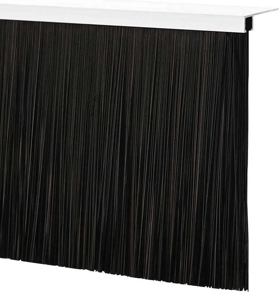 Sukabinamų durų šepetėlių sandarikliai 2 vnt. Sidabro 100 cm
