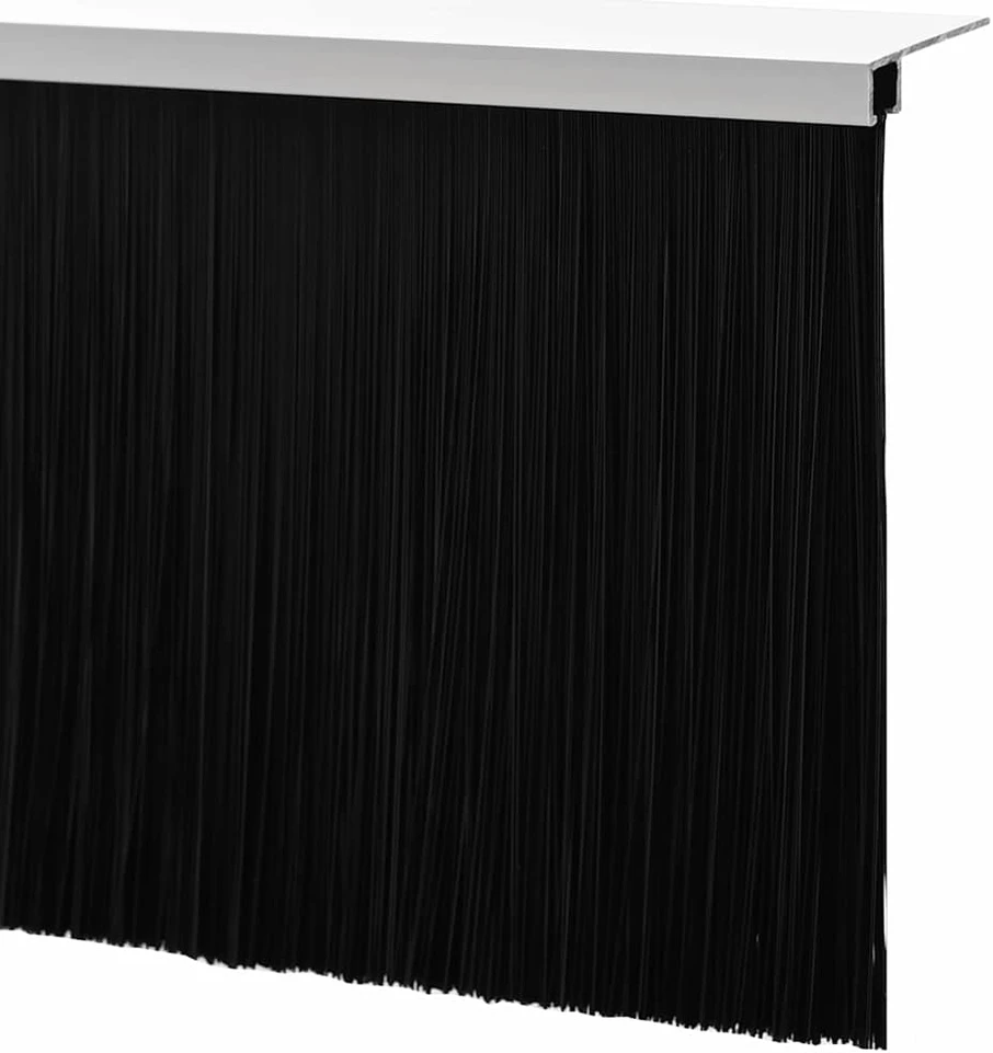 Sukabinamų durų šepetėlių sandarikliai 2 vnt. Balta 100 cm