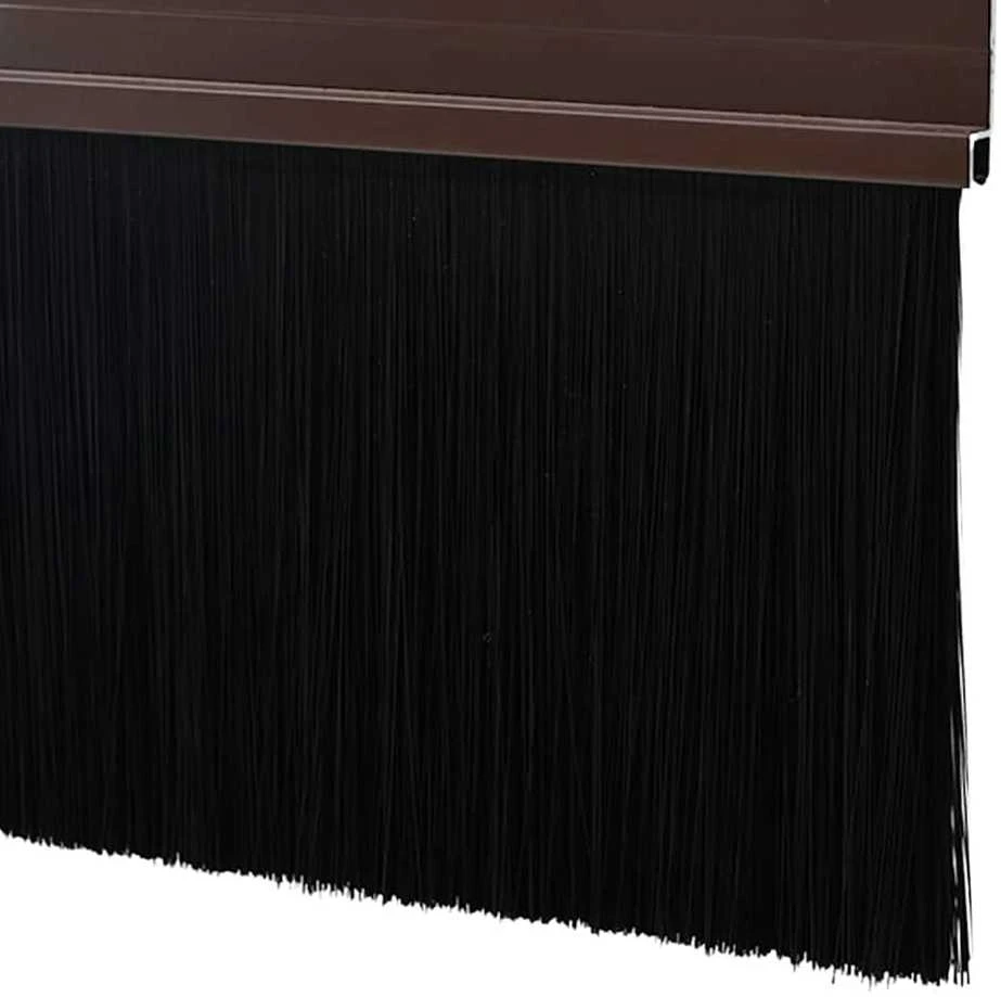 Sukabinamų durų šepetėlių sandarikliai 2 vnt. Ruda 100 cm