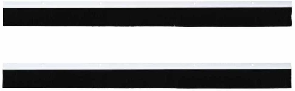 Sukabinamų durų šepetėlių sandarikliai 2 vnt. Balta 100 cm