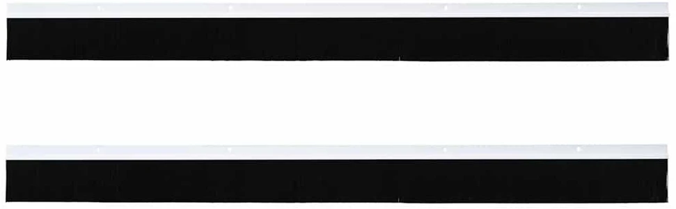 Sukabinamų durų šepetėlių sandarikliai 2 vnt. Balta 100 cm