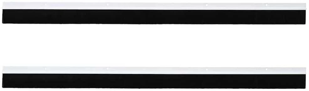 Sukabinamų durų šepetėlių sandarikliai 2 vnt. Balta 100 cm