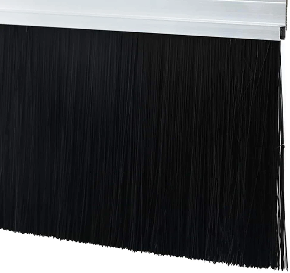Sukabinamų durų šepetėlių sandarikliai 2 vnt. Sidabrinė 100 cm