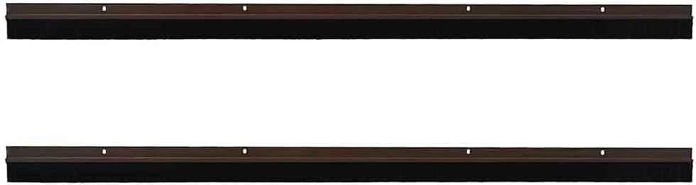 Sukabinamų durų šepetėlių sandarikliai 2 vnt. Ruda 100 cm