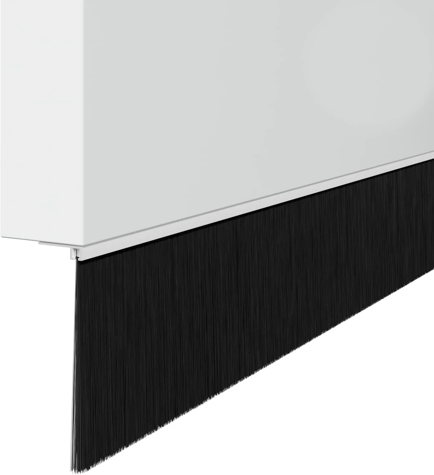 Sukabinamų durų šepetėlių sandarikliai 6 vnt. Balta 100 cm