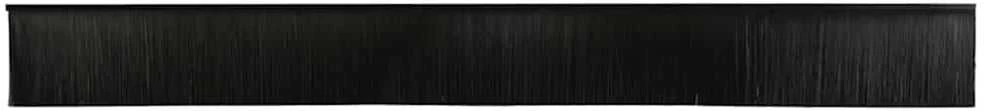 Sukabinamų durų šepetėlių sandarikliai 6 vnt. Juoda 100 cm