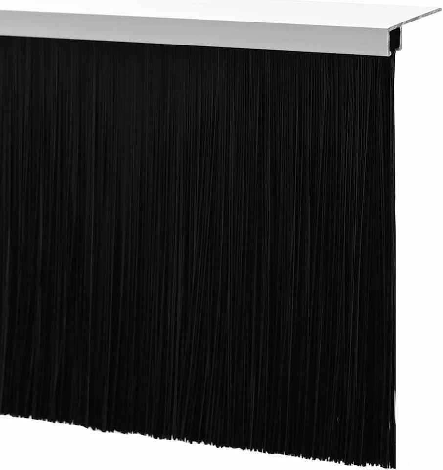 Sukabinamų durų šepetėlių sandarikliai 6 vnt. Balta 100 cm