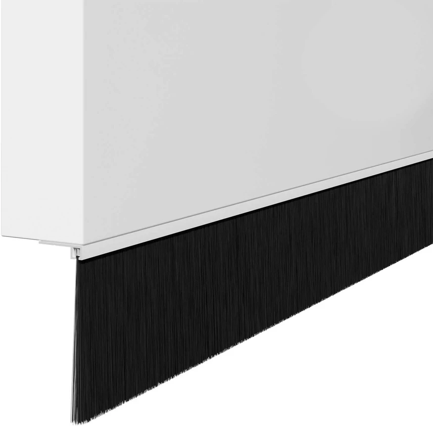 Sukabinamų durų šepetėlių sandarikliai 6 vnt. Balta 100 cm