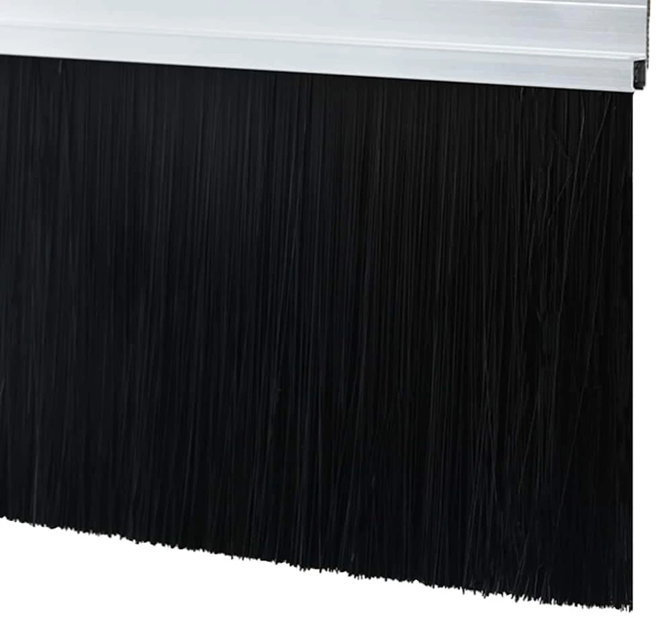 Sukabinamų durų šepetėlių sandarikliai 6 vnt. Sidabrinė 100 cm
