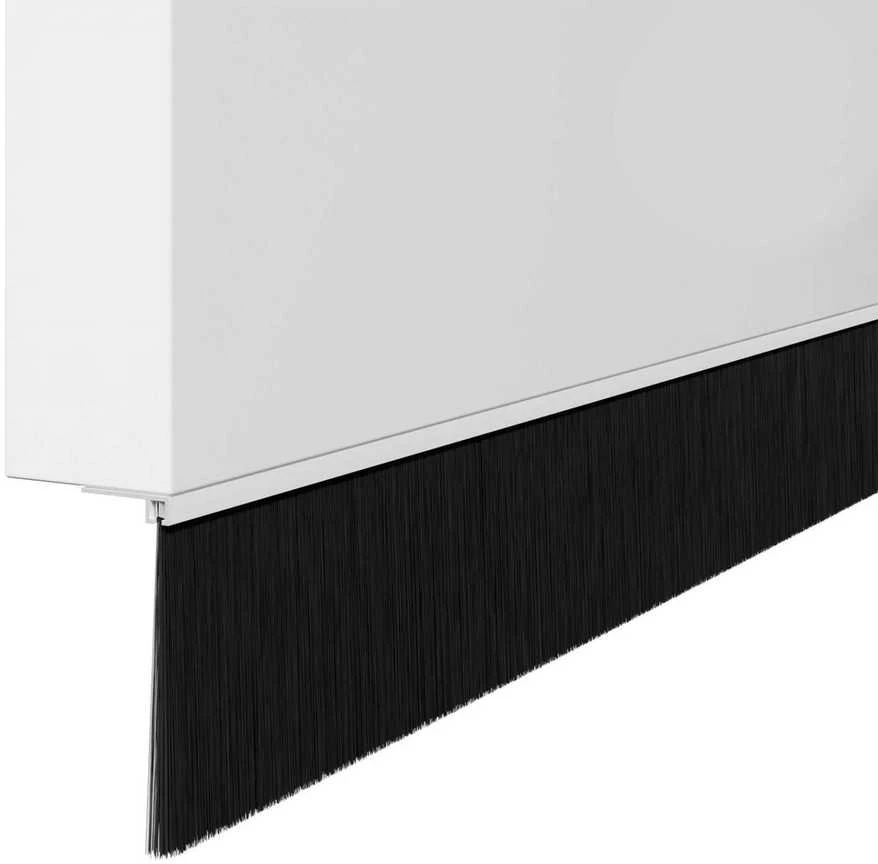 Sukabinamų durų šepetėlių sandarikliai 6 vnt. Balta 100 cm
