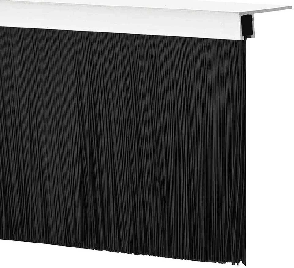 Sukabinamų durų šepetėlių sandarikliai 6 vnt. Sidabro 100 cm