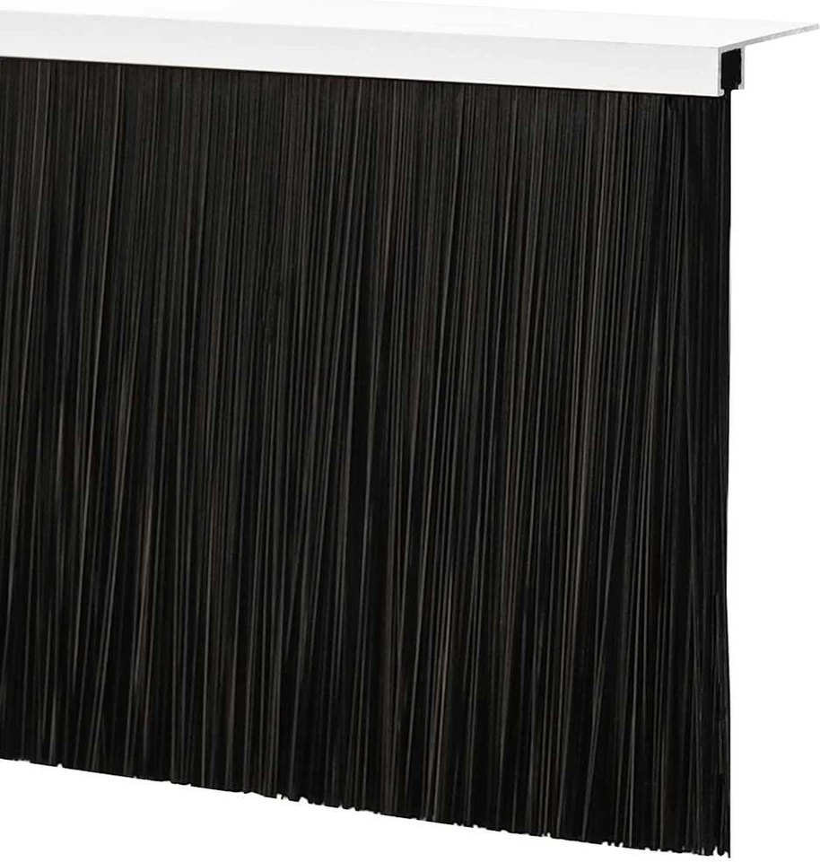 Sukabinamų durų šepetėlių sandarikliai 6 vnt. Sidabro 100 cm