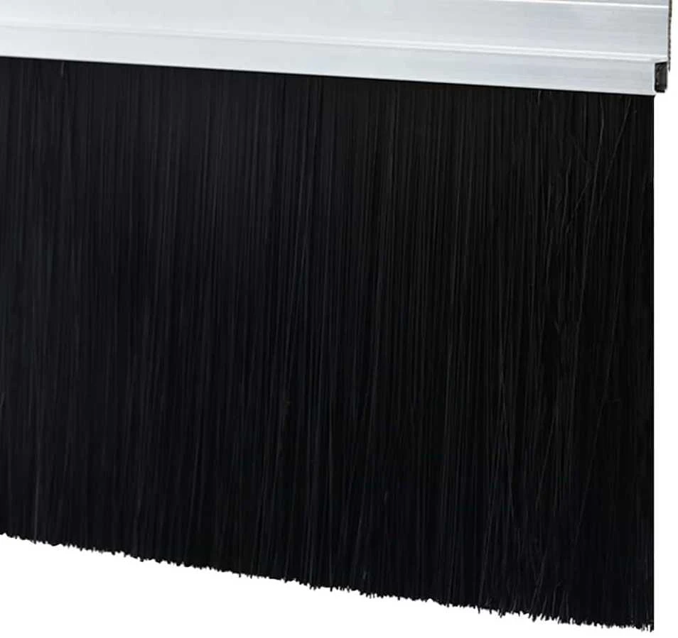 Sukabinamų durų šepetėlių sandarikliai 6 vnt. Sidabrinė 100 cm