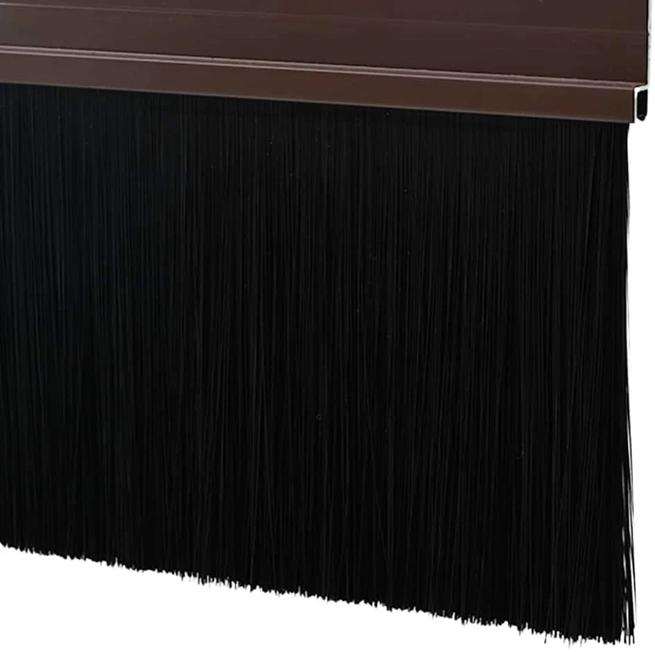 Sukabinamų durų šepetėlių sandarikliai 6 vnt. Ruda 100 cm