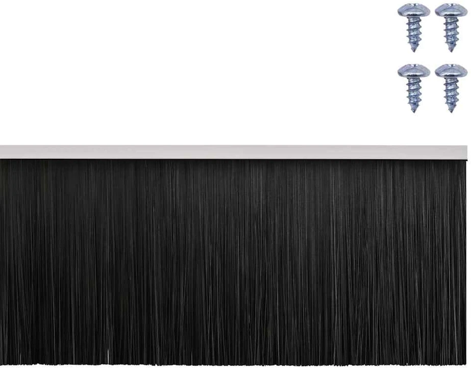 Sukabinamų durų šepetėlių sandarikliai 6 vnt. Balta 100 cm