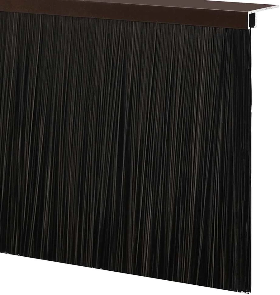 Sukabinamų durų šepetėlių sandarikliai 6 vnt. Ruda 100 cm