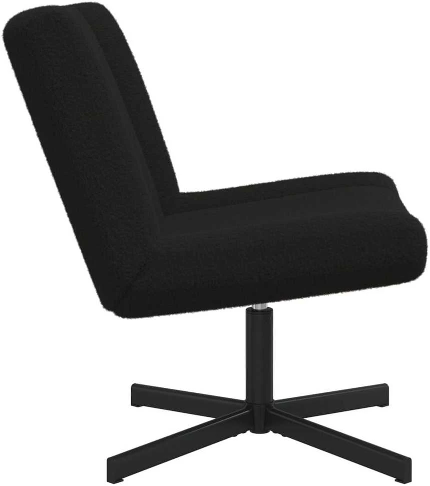 Fotelis Sukamasis krėslas Juoda 63 x 75 x 76 cm Avikailis