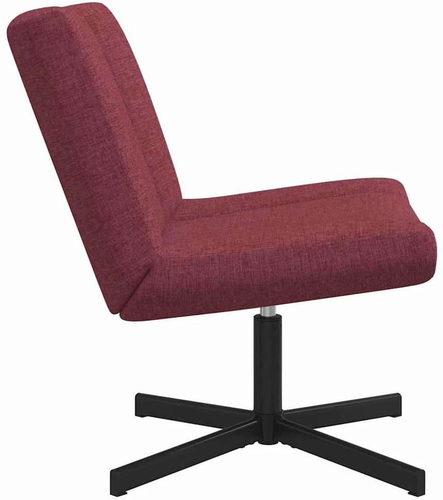 Fotelis Sukamasis krėslas Vyno raudona 63 x 75 x 76 cm audinys