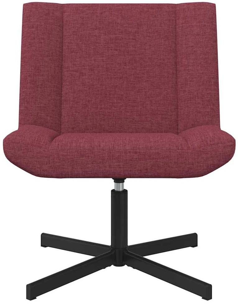 Fotelis Sukamasis krėslas Vyno raudona 63 x 75 x 76 cm audinys