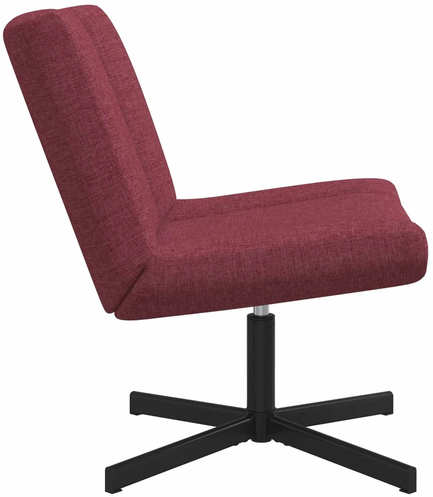 Fotelis Sukamasis krėslas Vyno raudona 63 x 75 x 76 cm audinys