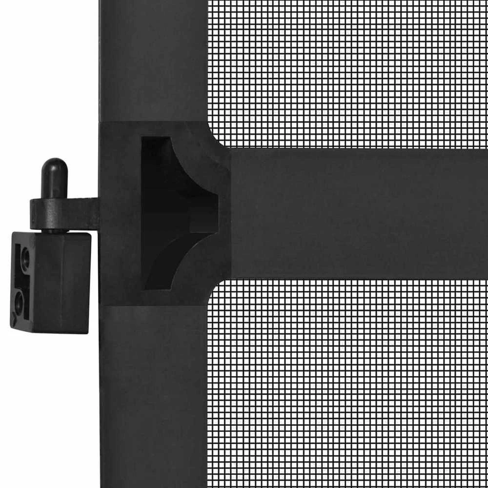 Sukamasis vabzdžių tinklas Antracito ir juoda 100 x 215 cm