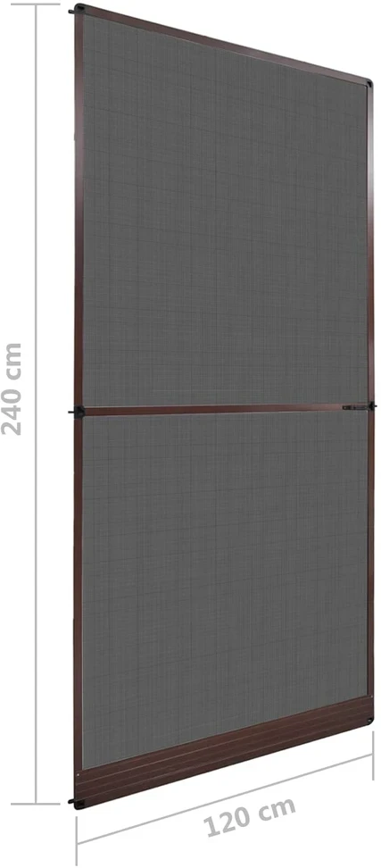 Sukamasis vabzdžių tinklas Ruda ir juoda 120 x 240 cm