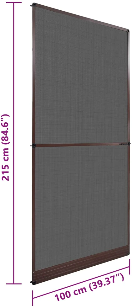 Sukamasis vabzdžių tinklas Ruda ir juoda 100 x 215 cm