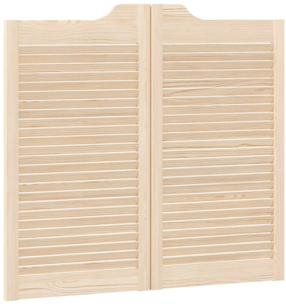 Sukamosios durys 2 vnt. 90 x 50 cm Pušies medienos masyvas