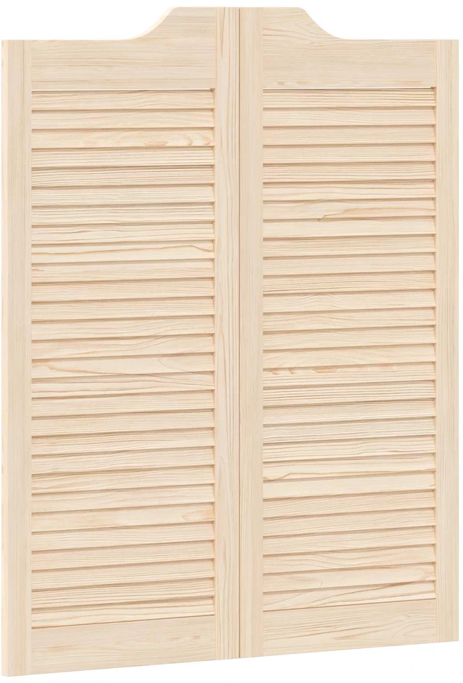 Sukamosios durys 2 vnt. 100 x 40 cm Pušies medienos masyvas