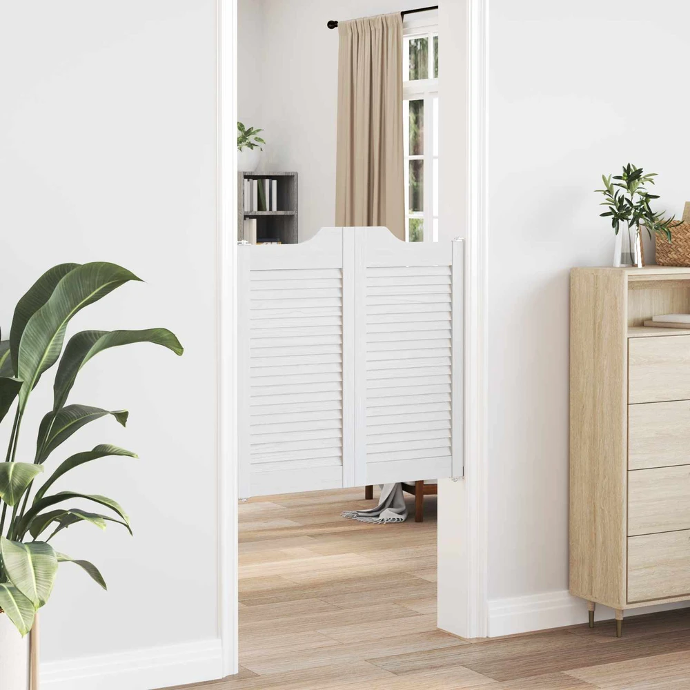Sukamosios durys 80 x 40 cm Pušies medienos masyvas Balta