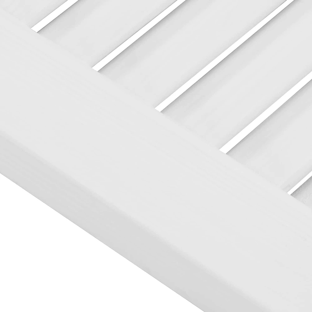 Sukamosios durys 90 x 40 cm Pušies medienos masyvas Balta