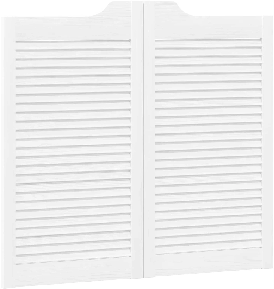 Sukamosios durys 90 x 40 cm Pušies medienos masyvas Balta