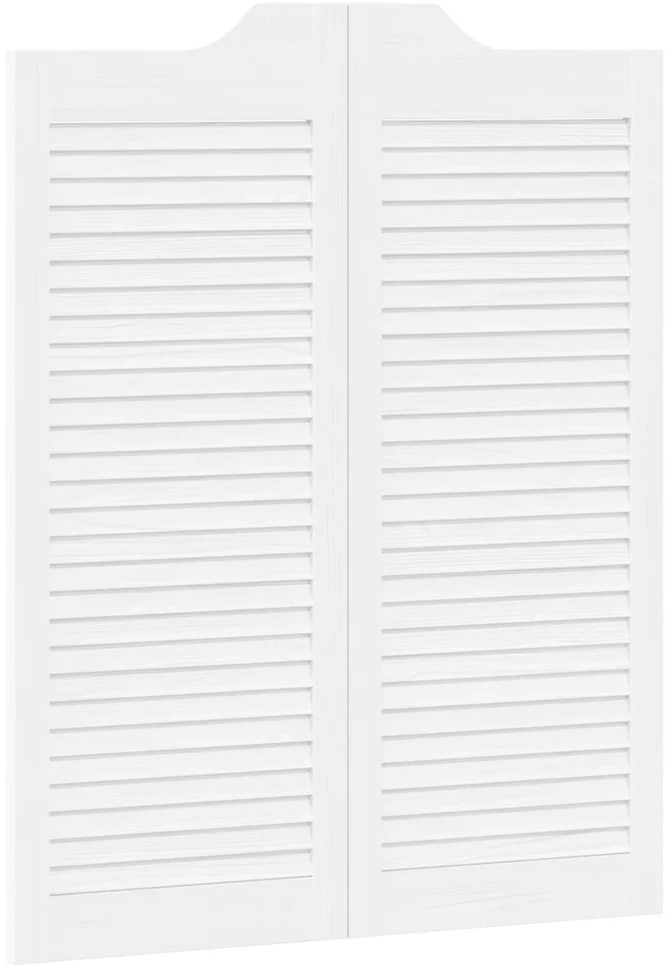 Sukamosios durys 100 x 40 cm Pušies medienos masyvas Balta